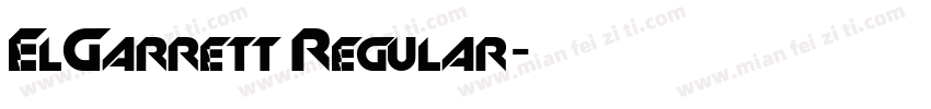 ElGarrett Regular字体转换